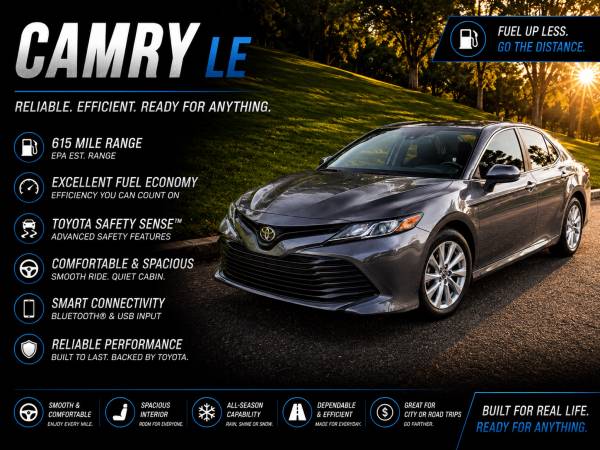 2020 Toyota Camry LE - CLEAN TITLE - 34k LOW MILES for sale by owner