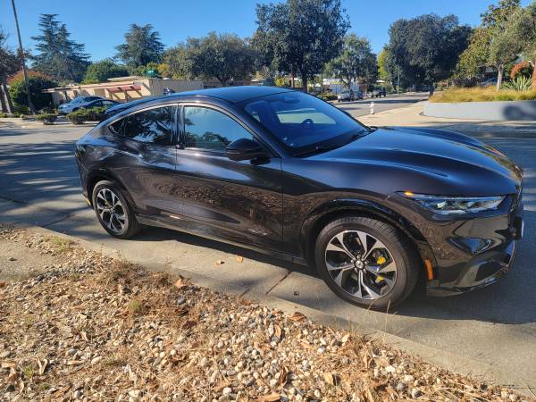 2022 Mustang Mach-E Premium Dark Silver Grey with Off White Leather for sale by owner